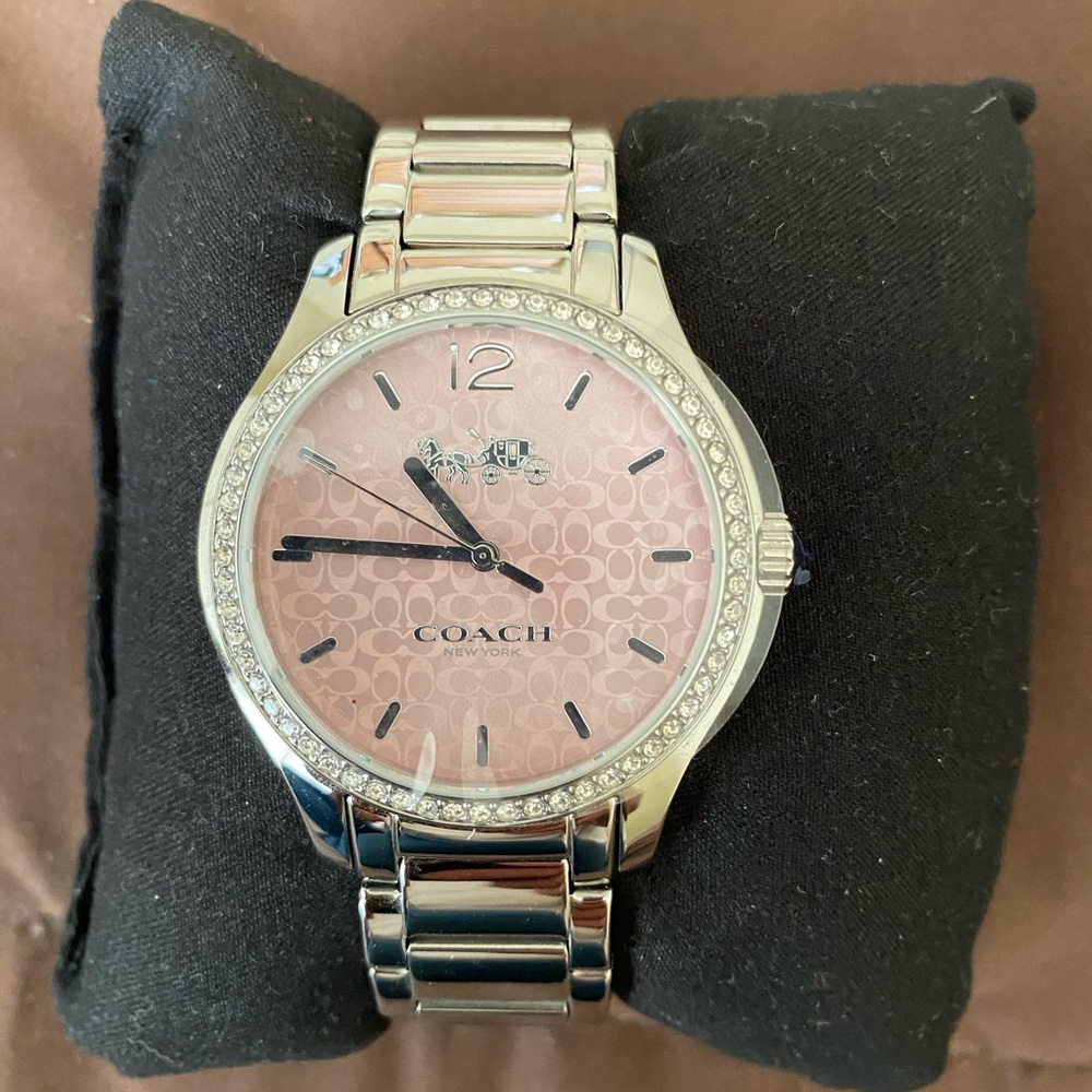 Coach Watch Pink Face new